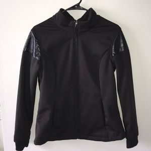 Fabletics athletic jacket with leather